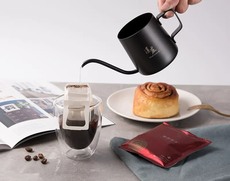 湛盧咖啡的濾掛包使用方式說明